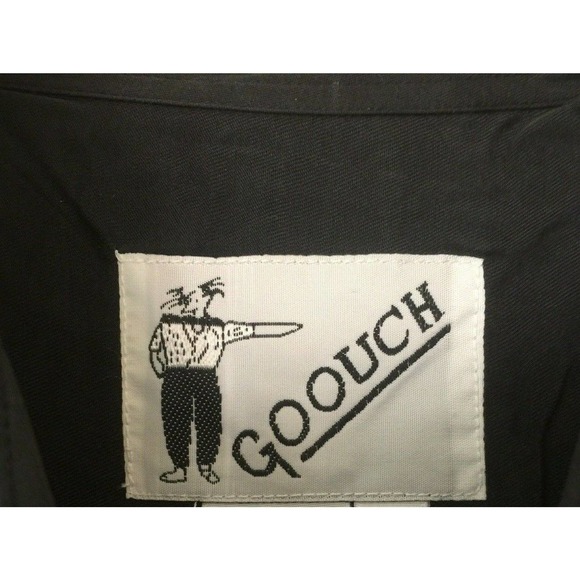 NWT GOOUCH Shirt Button Down Silk Men Pop Art 80' - Picture 5 of 5